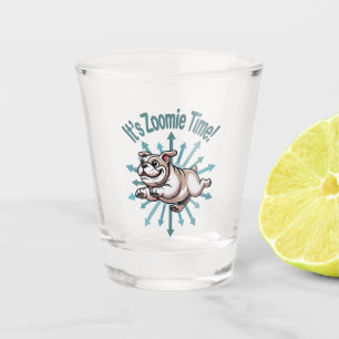 It’s Zoomie Time Bulldog Shot Glass