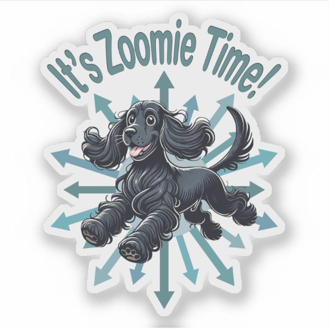 It’s Zoomie Time Cocker Spaniel (Front)