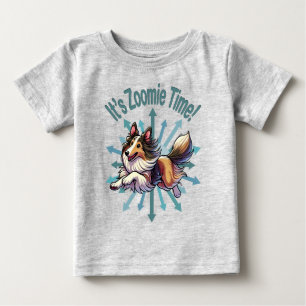 It’s Zoomie Time Collie Baby T-Shirt