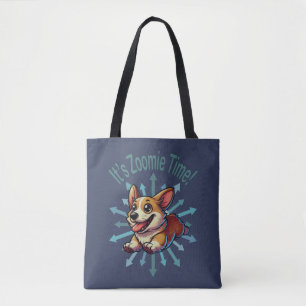 It’s Zoomie Time Corgi Tote Bag