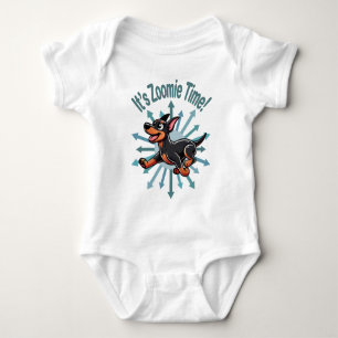 It’s Zoomie Time Doberman Pincher Baby Bodysuit