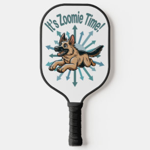 It’s Zoomie Time German Shepherd Pickleball Paddle