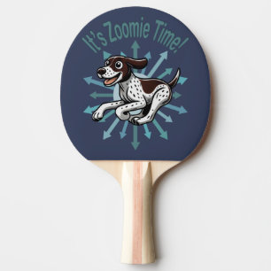 It’s Zoomie Time German Shorthaired Pointer Ping Pong Paddle