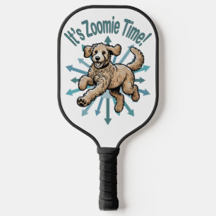 It’s Zoomie Time Golden Doodle Pickleball Paddle