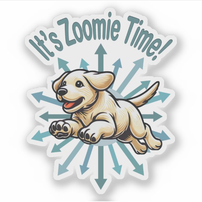 It’s Zoomie Time Golden Lab (Front)