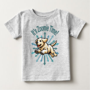 It’s Zoomie Time Golden Lab Baby T-Shirt