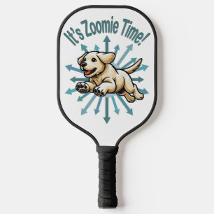 It’s Zoomie Time Golden Lab Pickleball Paddle