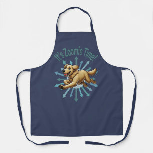 It’s Zoomie Time Golden Retriever Apron