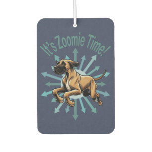 It’s Zoomie Time Great Dane Car Air Freshener