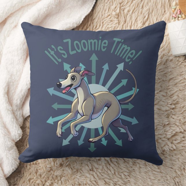 It’s Zoomie Time Greyhound Cushion (Blanket)