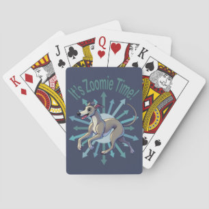It’s Zoomie Time Greyhound Playing Cards