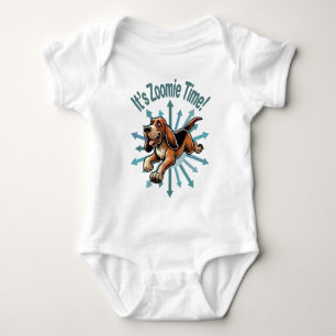It’s Zoomie Time Hound Dog Baby Bodysuit