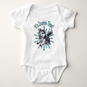 It’s Zoomie Time Husky Baby Bodysuit