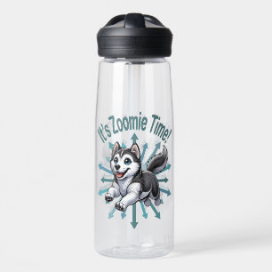 It’s Zoomie Time Husky Water Bottle