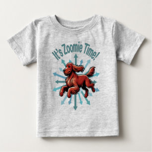 It’s Zoomie Time Irish Setter Baby T-Shirt