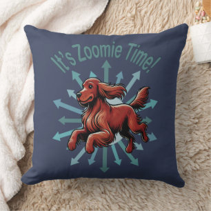 It’s Zoomie Time Irish Setter Cushion