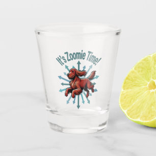 It’s Zoomie Time Irish Setter Shot Glass