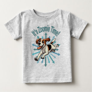 It’s Zoomie Time Medium Beagle Mutt Baby T-Shirt