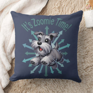 It’s Zoomie Time Miniature Schnauzer Cushion