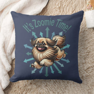 It’s Zoomie Time Pekingese Cushion