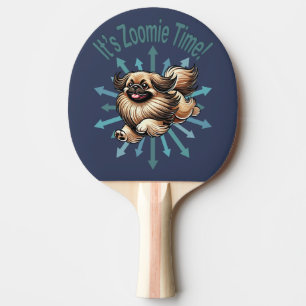 It’s Zoomie Time Pekingese Ping Pong Paddle