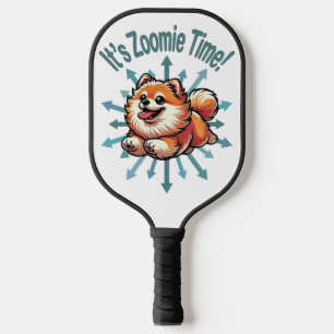 It’s Zoomie Time Pomeranian Pickleball Paddle