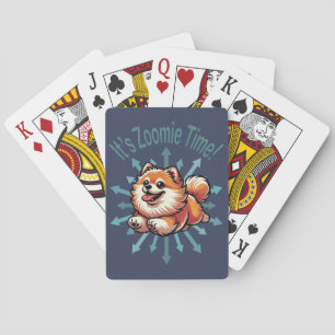 It’s Zoomie Time Pomeranian Playing Cards