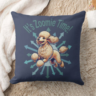 It’s Zoomie Time Poodle Cushion