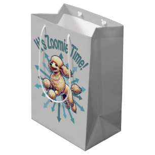 It’s Zoomie Time Poodle Medium Gift Bag