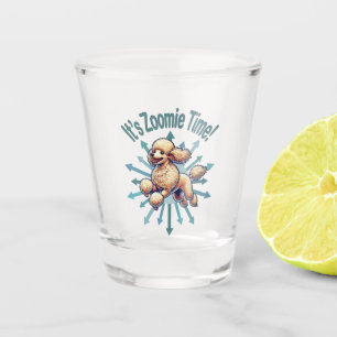 It’s Zoomie Time Poodle Shot Glass