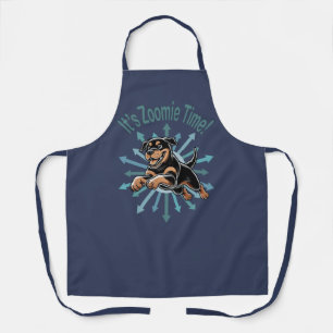 It’s Zoomie Time Rottweiler Apron