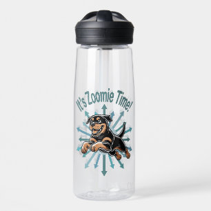 It’s Zoomie Time Rottweiler Water Bottle
