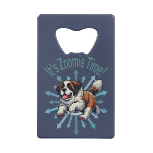 It’s Zoomie Time Saint Bernard