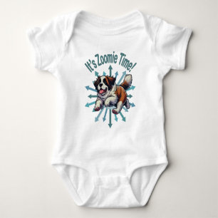 It’s Zoomie Time Saint Bernard Baby Bodysuit