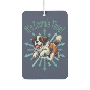 It’s Zoomie Time Saint Bernard Car Air Freshener