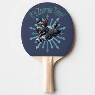It’s Zoomie Time Scottish Terrier Ping Pong Paddle