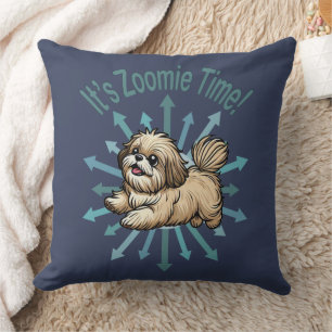 It’s Zoomie Time Shih Tzu Cushion