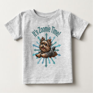 It’s Zoomie Time Yorkshire Terrier Baby T-Shirt
