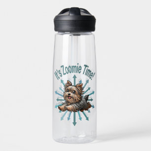 It’s Zoomie Time Yorkshire Terrier Water Bottle