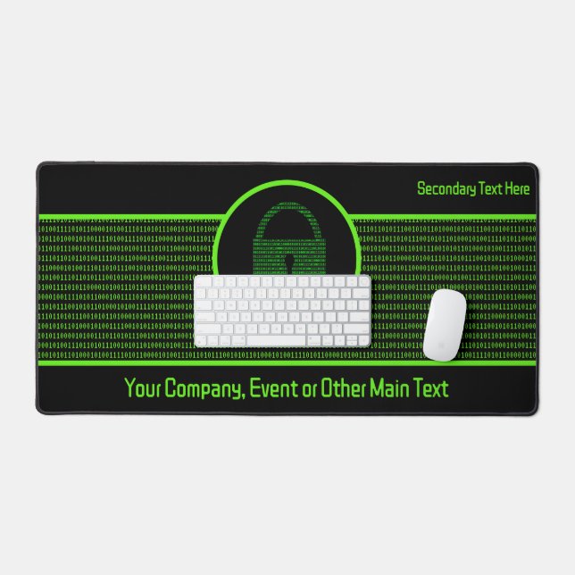 IT Security & Computer Services - CyberSec Company Desk Mat (Keyboard & Mouse)