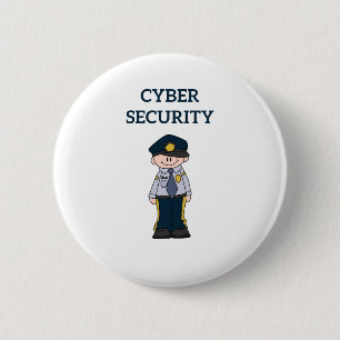 IT Security: Digital Defender 6 Cm Round Badge