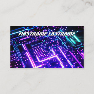 IT-Security expert circuit board mainboard cpu Business Card