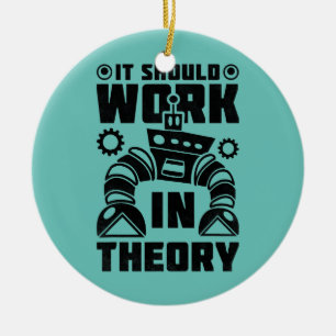 It Should Work In Theory Robotics  Ceramic Tree Decoration
