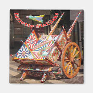 IT - Sicily - Sicilian Cart Magnet