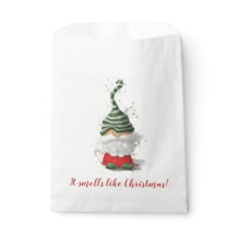 It smells like Christmas - gnome 2 Favour Bag