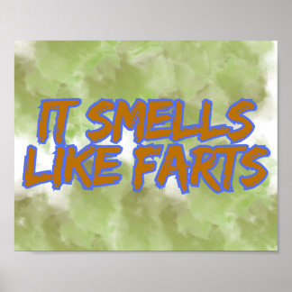 It Smells Like Farts Funny Fart Humour Poster
