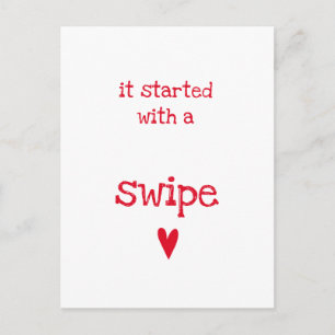 It started with a Swipe - Funny Valentine's Day Postcard