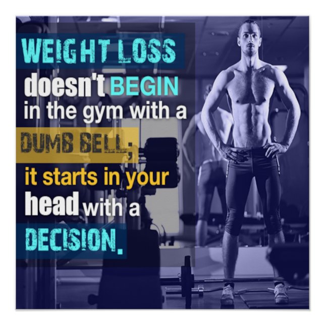 It Starts in Your Head Motivational Poster (Front)
