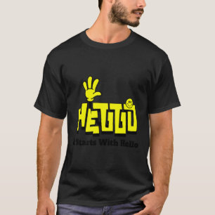 It Starts with Hello Friendship Teacher Inclusion T-Shirt