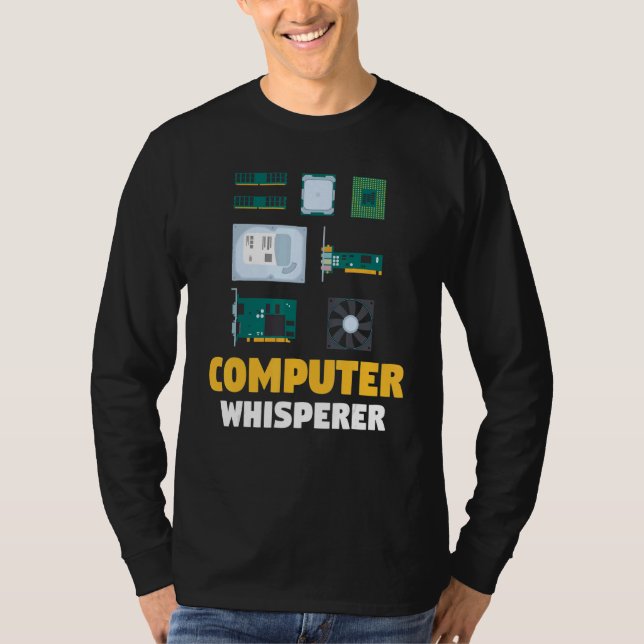 IT Support  Computer Programmer  Computer Whispere T-Shirt (Front)